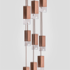 Lamp/One Wood 9-Light Chandelier | Chandeliers by Formaminima