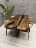 Black Epoxy Table, Meeting table, River Epoxy Table | Dining Table in Tables by Brave Wood