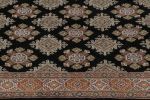 Vintage Bokhara Rug in Black with Geometric Patterns | Area Rug in Rugs by Rug and Kilim