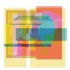 Color Abstractions C plus | Paintings by Marc VanDermeer. Item composed of paper