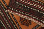 Vintage Afghan Kilim with Polychromatic Geometric Pattern | Area Rug in Rugs by Rug and Kilim. Item made of wool