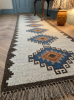 Handwoven Woolen Stair Runner Rug | Rugs by Evergreen Carpets. Item composed of wool in boho or minimalism style