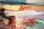 'Windy Day' Large Oil and Acrylic on Canvas | Oil And Acrylic Painting in Paintings by Simona Gocan. Item composed of canvas compatible with contemporary style