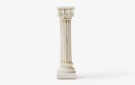 Ionic Column Candleholder Made with Compressed Marble Powder | Candle Holder in Decorative Objects by LAGU. Item made of marble