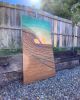 "Sunset Peak" | Wall Sculpture in Wall Hangings by Shaun Thomas. Item made of wood works with minimalism & contemporary style