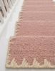 Handwoven Woolen Pink Runner Rug | Rugs by Evergreen Carpets. Item made of wool works with boho & minimalism style