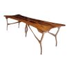 Dragonfly Motif Mahogany Table / Desk | Tables by Rosemary Home Design. Item made of wood works with mid century modern & art deco style