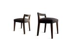 Umberto Low Side Chair in Argentine Rosewood by Costantini | Dining Chair in Chairs by Costantini Design. Item composed of wood & fabric
