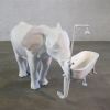 "Elephant with tub" | Sculptures by MARCANTONIO. Item made of bronze
