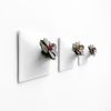 Node S Wall Planter, 6" Modern Plant Wall Set, White | Plant Hanger in Plants & Landscape by Pandemic Design Studio. Item made of stoneware compatible with minimalism and mid century modern style