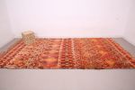 Orange Vintage Moroccan Rug 6.6 x 13 ft, Berber Wool Rug, | Area Rug in Rugs by BerberHand. Item composed of wool in boho style