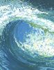 Deep Dive, and Watch That Wave, original Juul Paintings | Oil And Acrylic Painting in Paintings by Margaret Juul. Item made of canvas with synthetic