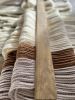 Large Layered Beige Shades Fiber Art Wall Hanging | Macrame Wall Hanging in Wall Hangings by Olivia Fiber Art. Item composed of wood and canvas in boho or contemporary style