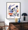 Blue Notes No. 6 | Prints by Daylight Dreams Editions. Item composed of paper in mid century modern or contemporary style