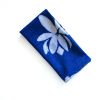 Blue Dinner Napkins | Set of 4 - Lotus | Linens & Bedding by ichcha. Item composed of cotton in boho or art deco style