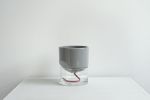 Kapi big sleek | Planter in Vases & Vessels by Krafla | Krafla Studio in Kraków. Item made of ceramic with glass works with minimalism & contemporary style