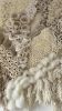Organic Textile Wall Sculpture Neutral Fiber Art Zen Decor | Tapestry in Wall Hangings by Anna Baranova Art. Item made of cotton with fiber works with contemporary & modern style