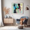 Large Square Abstract Painting Print: "Aquatic Ways" | Prints in Paintings by Sarina Diakos Art | Chubb Insurance Australia Limited in Sydney
