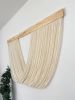 Maree Natural Wool Color | Macrame Wall Hanging in Wall Hangings by Olivia Fiber Art. Item composed of wood and wool in japandi or mediterranean style