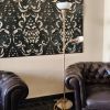 Vintage Lighting Rustic Floor Lamp with Two Lights Handmade | Lamps by Magdyss Boutique. Item composed of wood and cotton in boho or minimalism style
