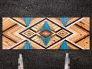 Custom Art Installation | Wall Hangings by Sarah Sawdust. Item composed of oak wood & copper compatible with mid century modern and art deco style