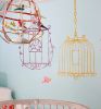 Bird Cage Nursery Mural | Murals by Nicolette Atelier. Item made of synthetic