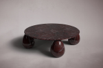 Cons Rosso Levanto Red Marble Coffee Table | Tables by HamamDecor LLC. Item composed of marble in minimalism or art deco style