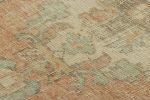 Vintage Turkish Rug in Pink with Blue & Cream Floral | Area Rug in Rugs by Rug and Kilim