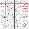 Red Bird Forest Wallpaper | Wall Treatments by Ri Anderson. Item made of synthetic