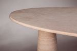 Travertine Dining Table. Dining Table. Dining Room Table. | Tables by HamamDecor LLC. Item made of marble compatible with minimalism and contemporary style