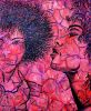 Foxy | Oil And Acrylic Painting in Paintings by Frederick Worrell Art and Design. Item made of canvas & metal