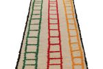 Vintage Moroccan Runner with Polychromatic Geometric Pattern | Area Rug in Rugs by Rug and Kilim