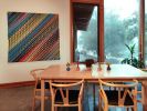 Color Square #9 | Embroidery in Wall Hangings by Dan Olfe. Item composed of fabric