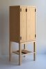 Ashwood cabinets - Portrait | Storage by Vanessa Horig. Item composed of wood & leather compatible with minimalism and contemporary style