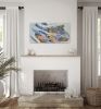 Flying Ibis - Original Acrylic Painting on Wood | Oil And Acrylic Painting in Paintings by Swann Freslon. Item composed of birch wood in minimalism or mid century modern style