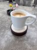 STŌN Coaster — Quartzite & Thermo-Ash, Sand (Large) | Tableware by STŌN. Item made of wood & stone compatible with minimalism and contemporary style