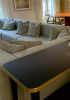¨Julieta¨ Console Table High Gloss Top Brass Framed | Tables by Jover + Valls. Item composed of brass in industrial or art deco style