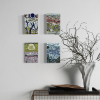 Harmony v Cacophony - Winter Series No. 6 | Wall Sculpture in Wall Hangings by Gila Mosaics Studio. Item composed of birch wood & ceramic compatible with contemporary style