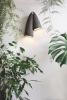Black Melo Sconce - Minimalist Ceramic Ambient Lighting | Sconces by Catalin Filip. Item composed of wood and ceramic in boho or eclectic & maximalism style