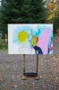 Let Me Know | Oil And Acrylic Painting in Paintings by Claire Desjardins. Item composed of canvas