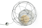 Nesting Orb Table Lamp | Lamps by Claudine Gevry Studio. Item composed of copper