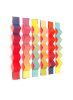 Color Wave | Sculptures by Nicole Pietrantoni Studio. Item composed of paper in minimalism style
