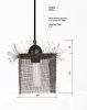 "Fringe II" Steel Wire Mesh Art Pendant Light - Small | Pendants by Anne Lindsay. Item composed of steel in contemporary or eclectic & maximalism style