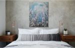 Campo di fiori felici | Oil And Acrylic Painting in Paintings by Elena Parau. Item composed of canvas compatible with contemporary and country & farmhouse style