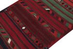 Vintage Persian Bidjar Kilim in Red, Blue and Green | Area Rug in Rugs by Rug and Kilim