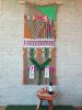 Mixed Fiber Macrame Abstract Wall Art - Celebration | Tapestry in Wall Hangings by The Good Vibe Effect. Item made of wood with cotton works with boho & contemporary style