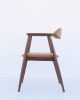 Dining Arm Chair SEIREN WALNUT | Dining Chair in Chairs by HACHI COLLECTIONS. Item made of walnut & fabric