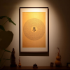 Imperial Yunjin Silk Brocade Shurangama Mantra Thangka Frame | Embroidery in Wall Hangings by Dynasty Artisan. Item made of wood & fabric compatible with contemporary and eclectic & maximalism style