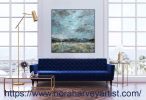 "Looking West To The Rockies" Original Acrylic Painting | Oil And Acrylic Painting in Paintings by Nora Harvey Artist | NAYÉ Beauty Lounge in Windsor. Item made of canvas works with contemporary & modern style