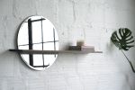 Floating Mirror Hardwood Shelf | Decorative Objects by THE IRON ROOTS DESIGNS. Item made of glass